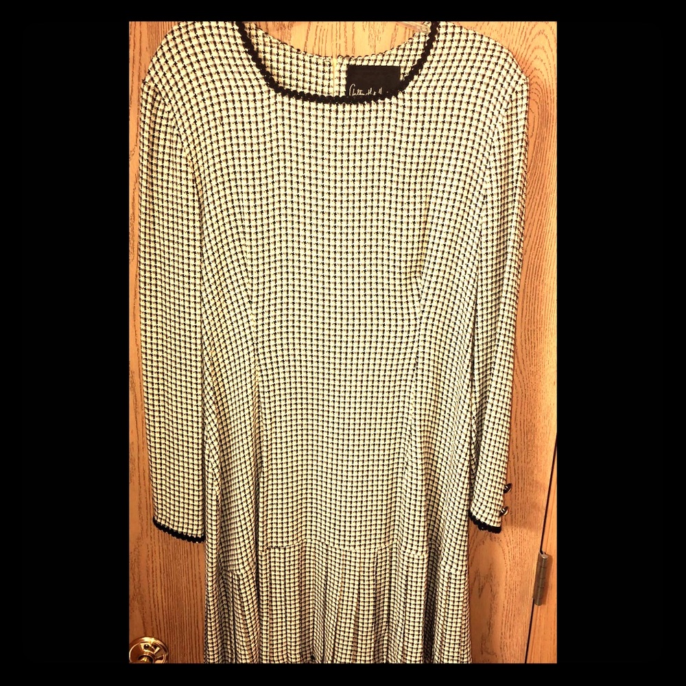 Exclusive! Anthony Mark Hankins Tweed Print Dress